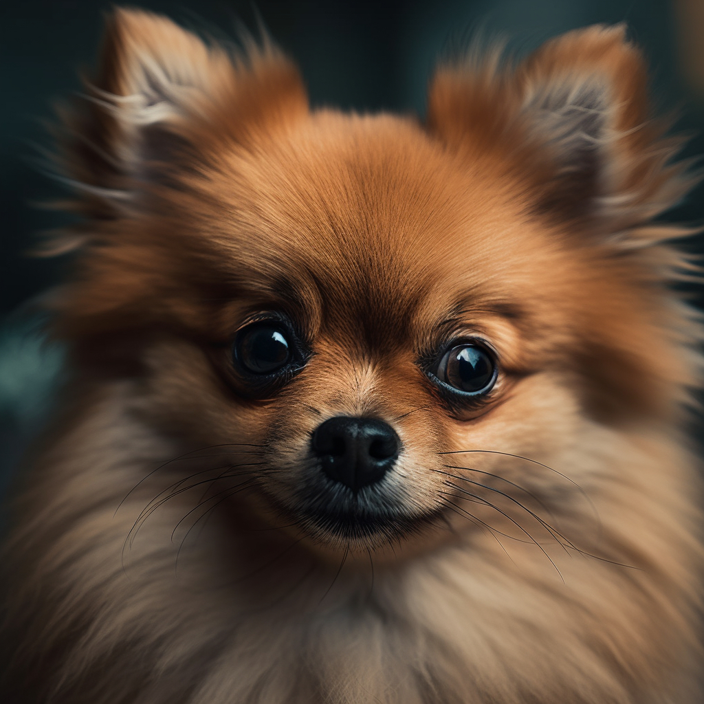 close up photo of a pomeranian dog