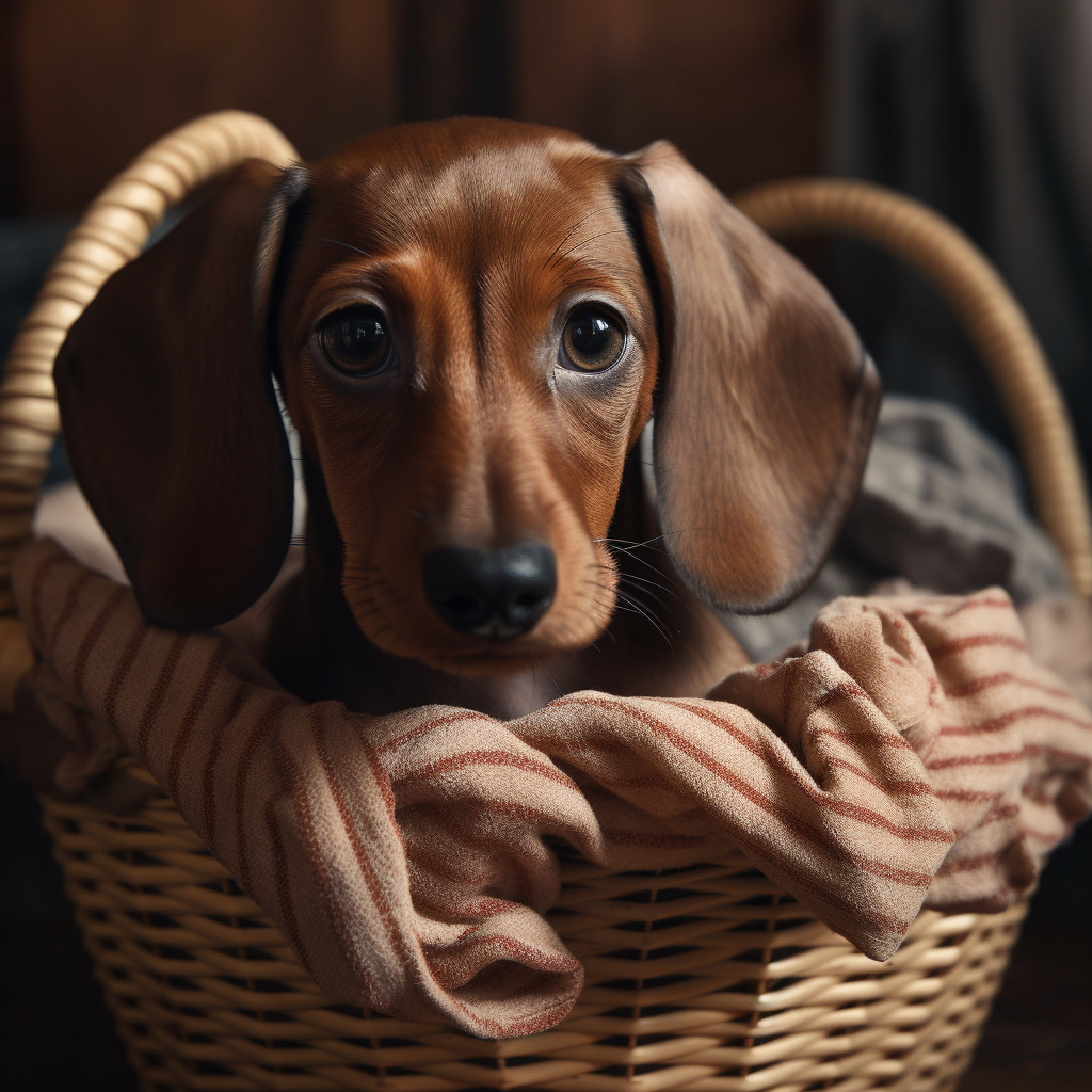 adorable doxie puppy
