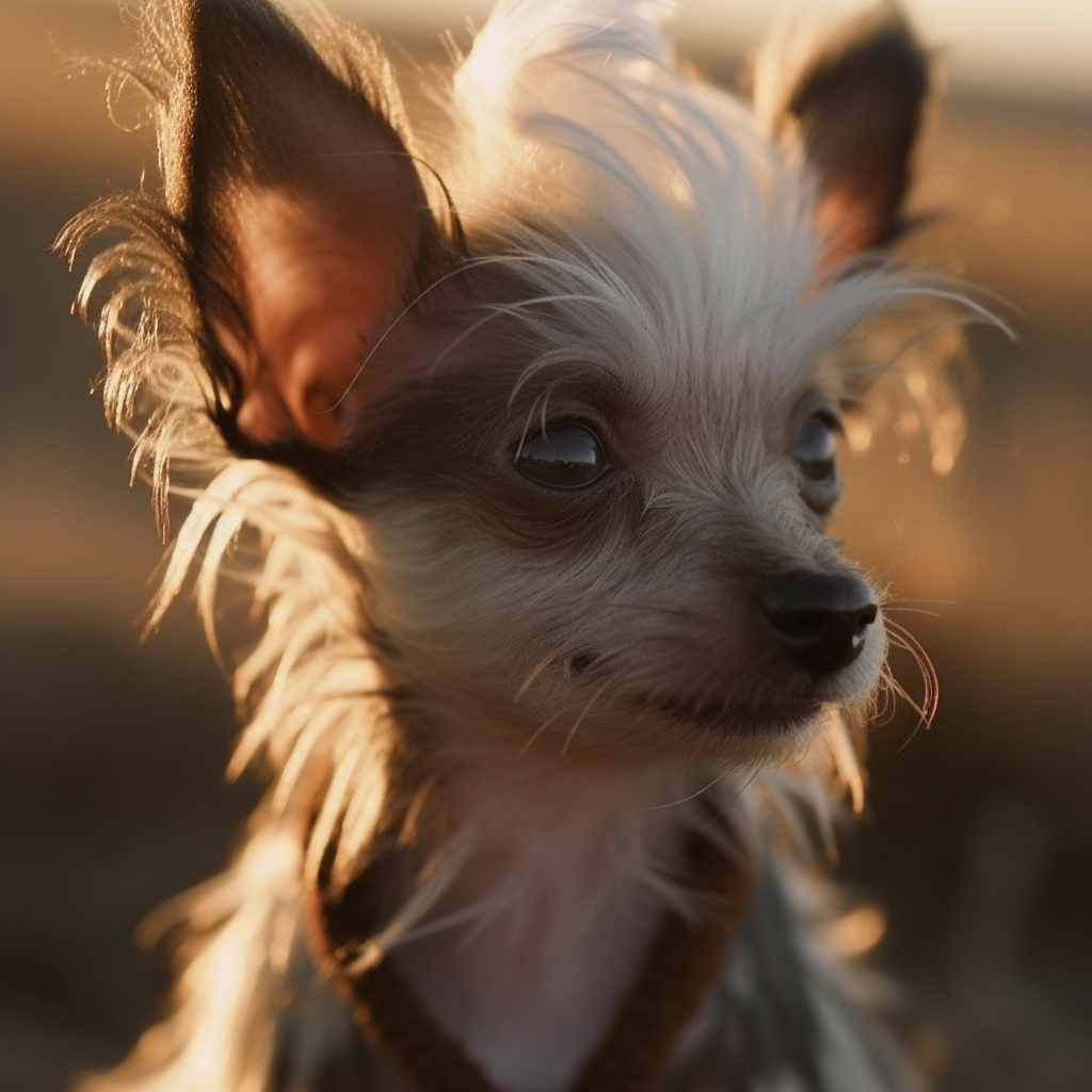 miniature chinese crested puppy