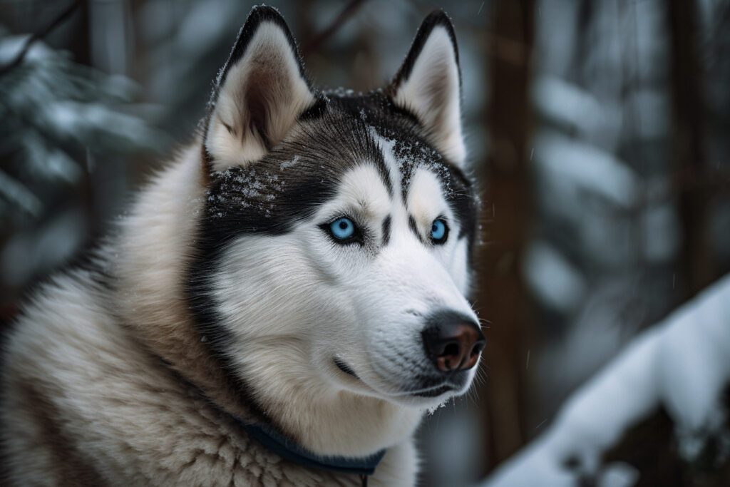gorgeous blue eyed siberian husky picture