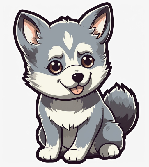 a cute husky puppy image