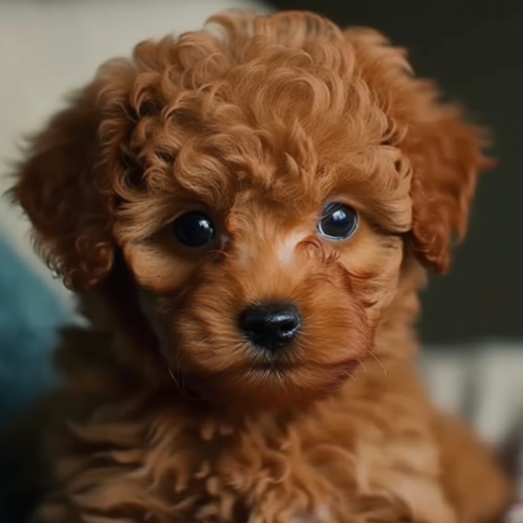 adorable toy breed poodle puppy