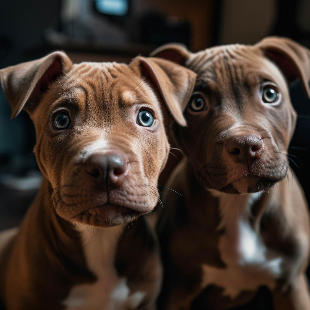 cute puppies - posing for their pictures